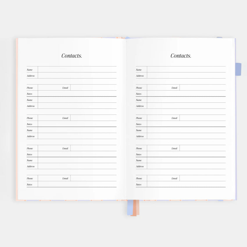 2026 A5 Academic Vertical Planner | Powder Stripe