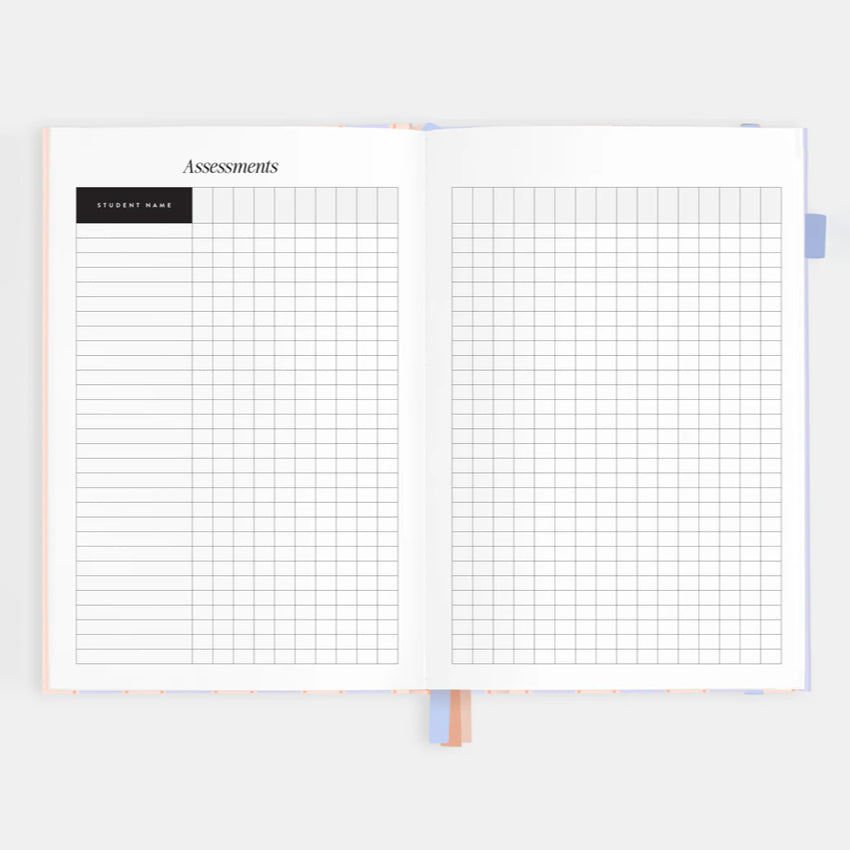 2026 A5 Academic Vertical Planner | Powder Stripe
