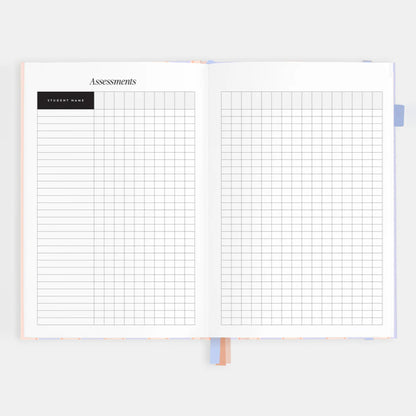 2026 A5 Academic Vertical Planner | Powder Stripe