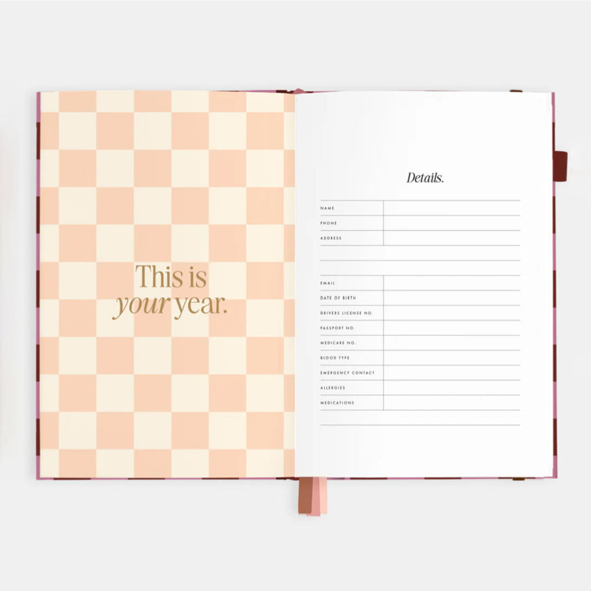 2026 A5 Horizontal Planner | Cherry Check