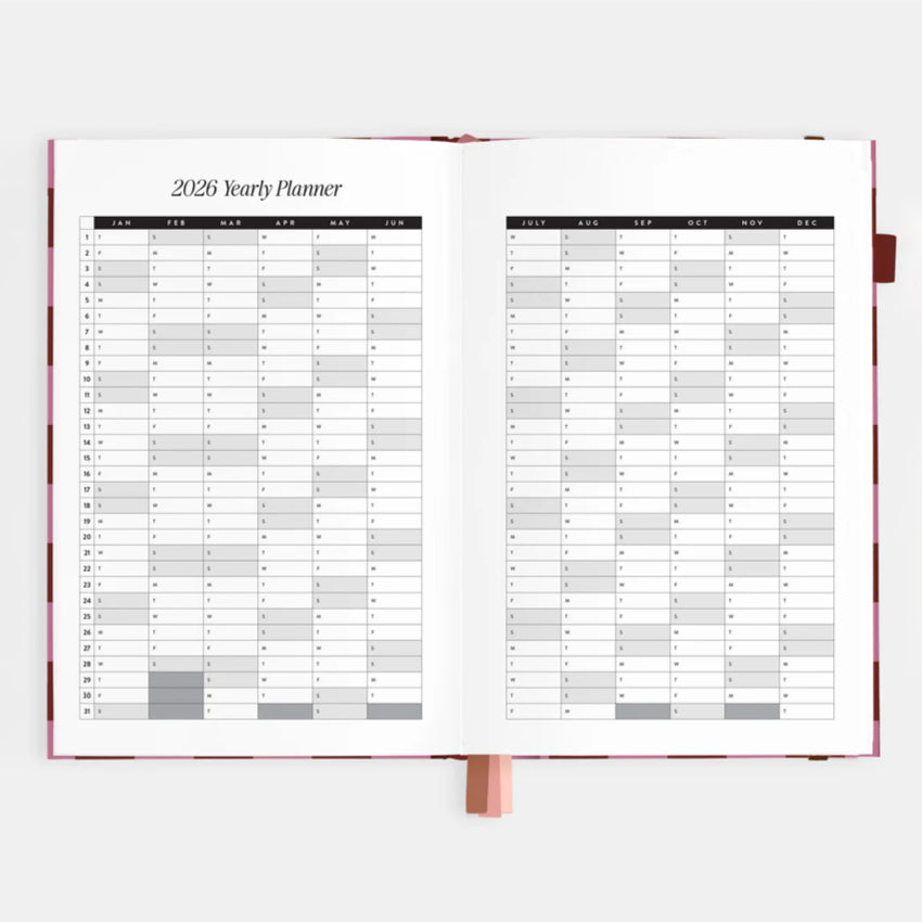 2026 A5 Horizontal Planner | Cherry Check
