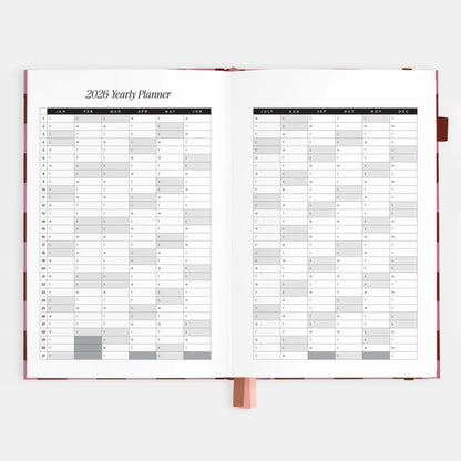 2026 A5 Horizontal Planner | Cherry Check
