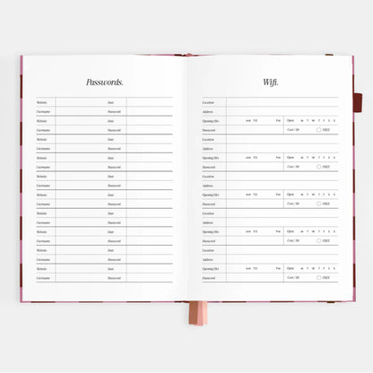 2026 A5 Horizontal Planner | Cherry Check