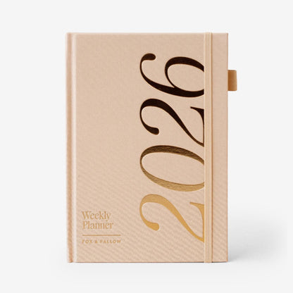 2026 A5 Horizontal Planner | Taupe