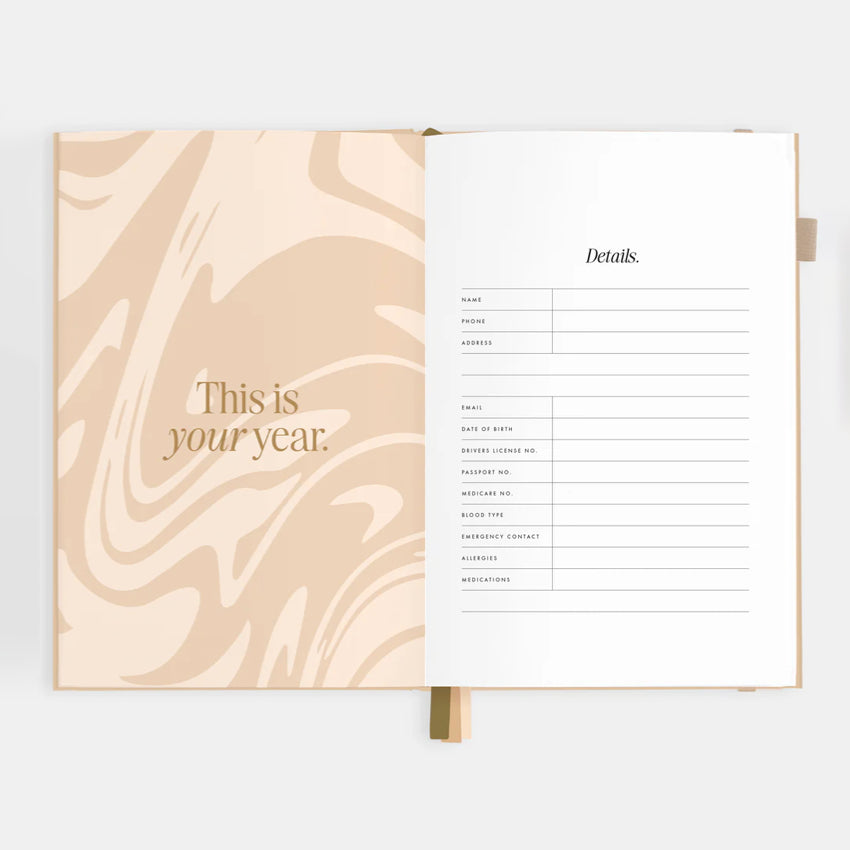 2026 A5 Horizontal Planner | Taupe
