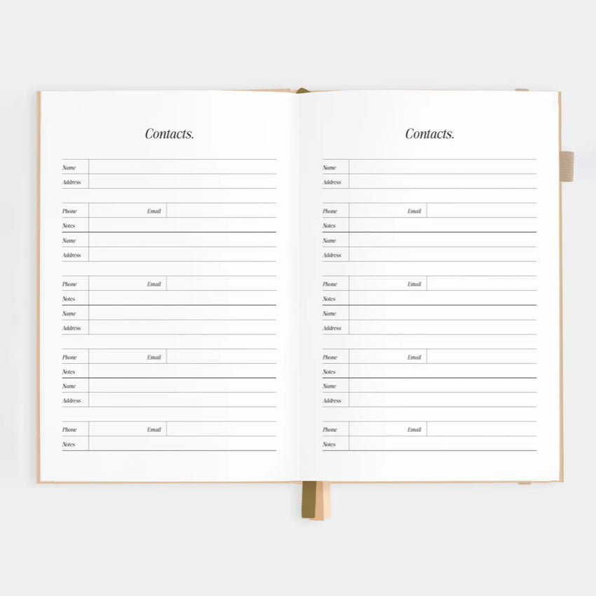 2026 A5 Horizontal Planner | Taupe