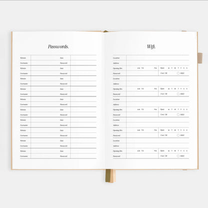 2026 A5 Horizontal Planner | Taupe