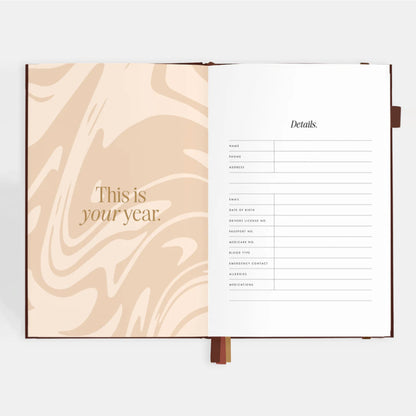 2026 A5 Vertical Planner | Chocolate