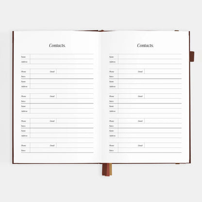 2026 A5 Vertical Planner | Chocolate