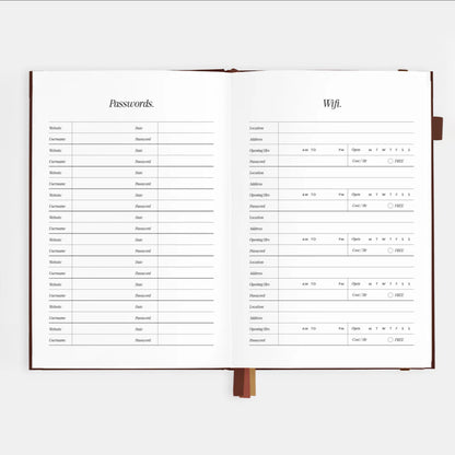 2026 A5 Vertical Planner | Chocolate