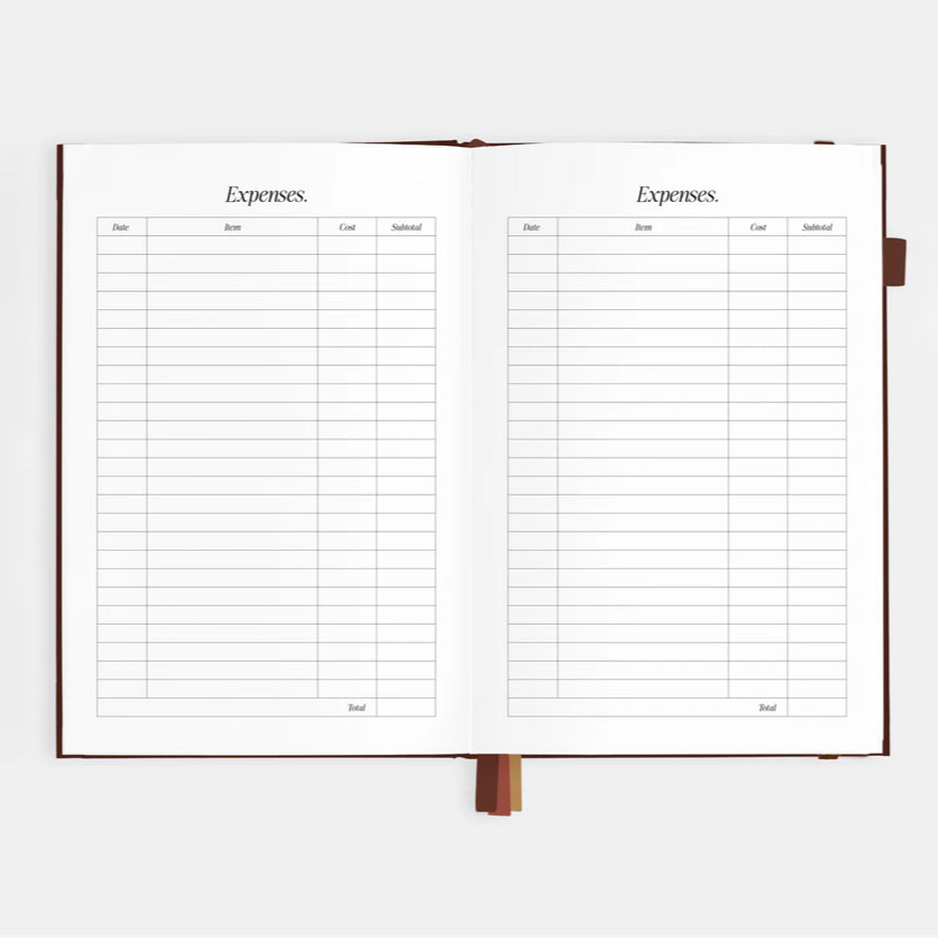 2026 A5 Vertical Planner | Chocolate