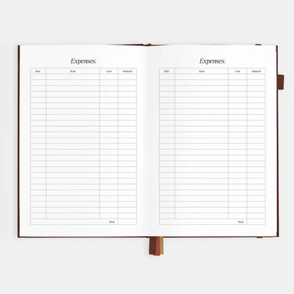 2026 A5 Vertical Planner | Chocolate