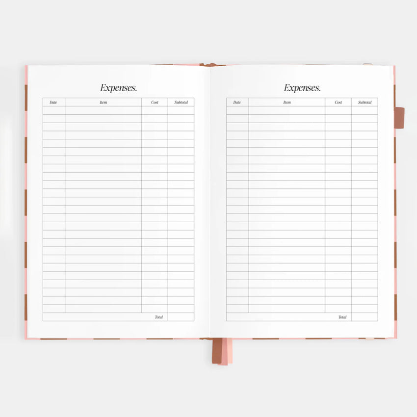 2026 A5 Vertical Planner | Rose Check