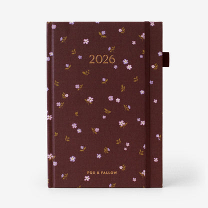 2026 A5 Vertical Planner | Wisteria