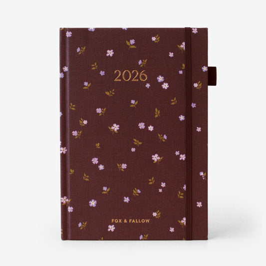 2026 A5 Vertical Planner | Wisteria