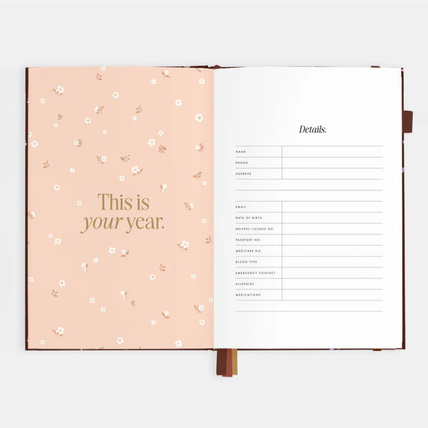 2026 A5 Vertical Planner | Wisteria