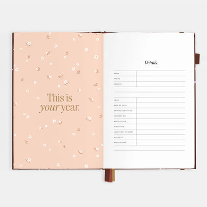2026 A5 Vertical Planner | Wisteria
