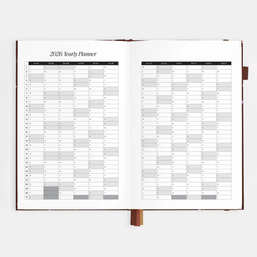 2026 A5 Vertical Planner | Wisteria