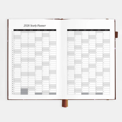 2026 A5 Vertical Planner | Wisteria