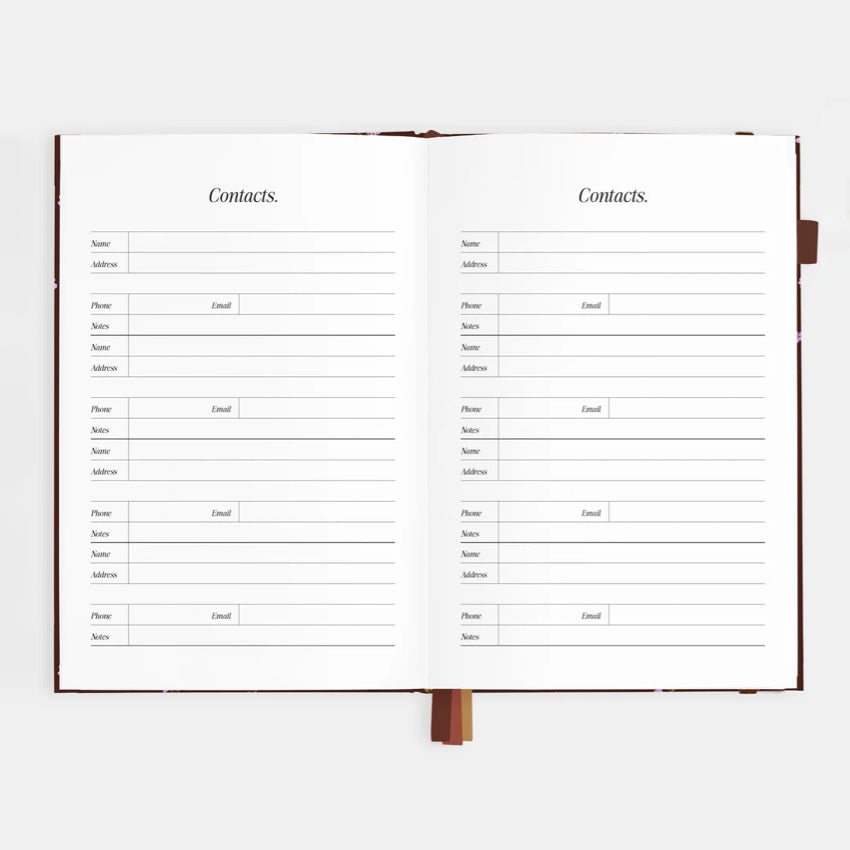 2026 A4 Academic Vertical Planner | Raspberry