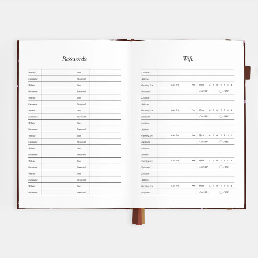2026 A5 Vertical Planner | Wisteria