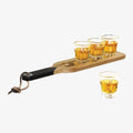Serving Paddle + Shot Glasses