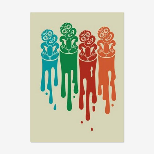 Drippy Tiki | Ltd Ed Print 77/100 | Unframed
