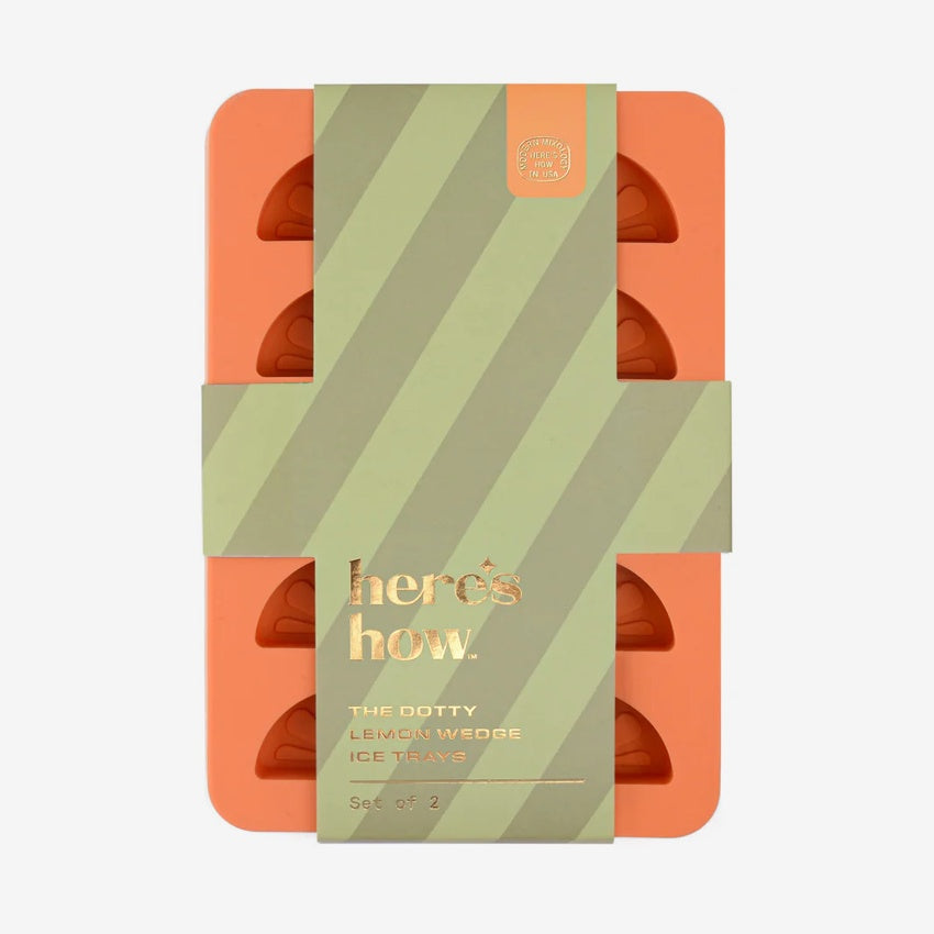 The Dotty Citrus Wedge Ice Trays