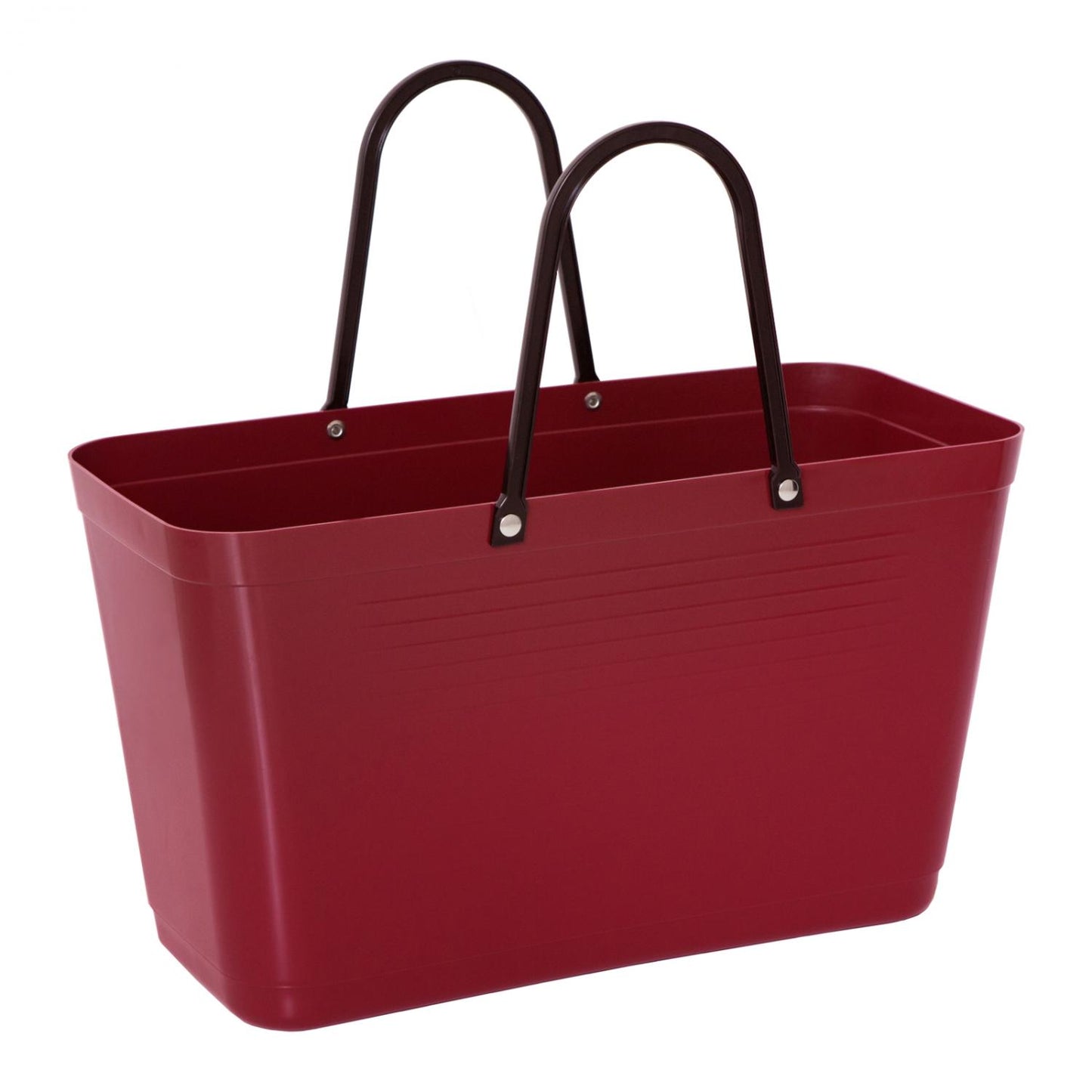 The large Hinza Bag in Maroon on a white background.