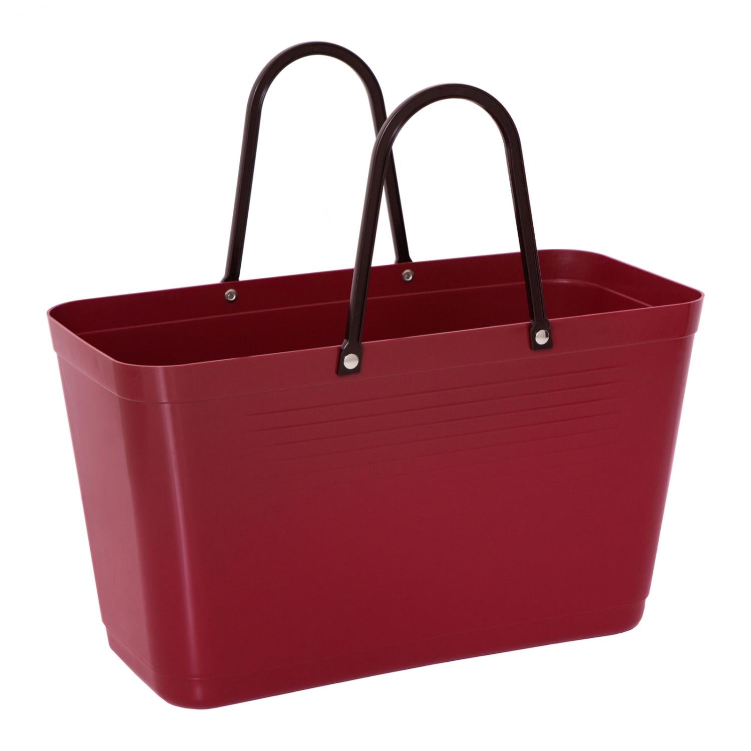 The large Hinza Bag in Maroon on a white background.
