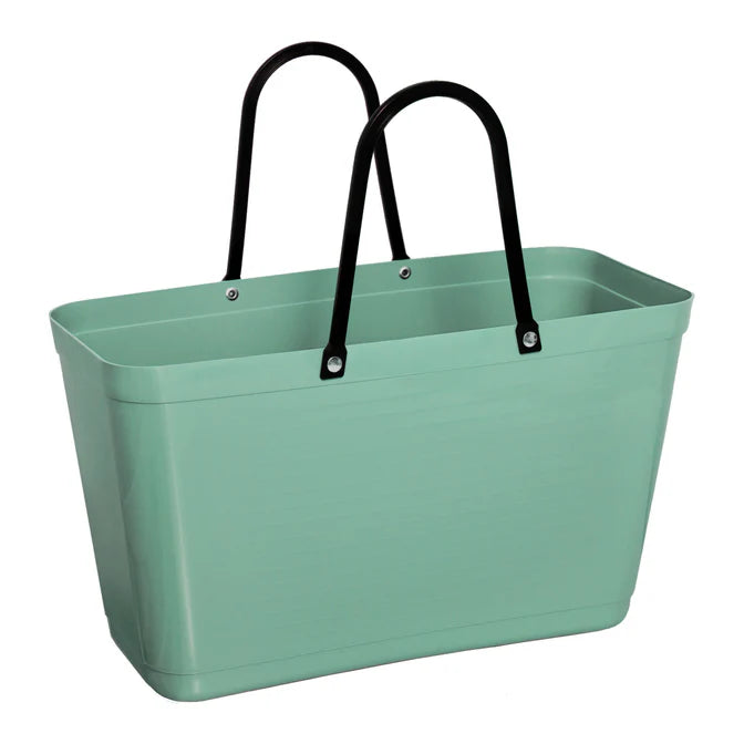 The Large Hinza Bag in Olive on a white background