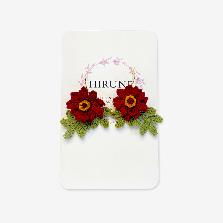 Crocheted Earrings | Dahlia