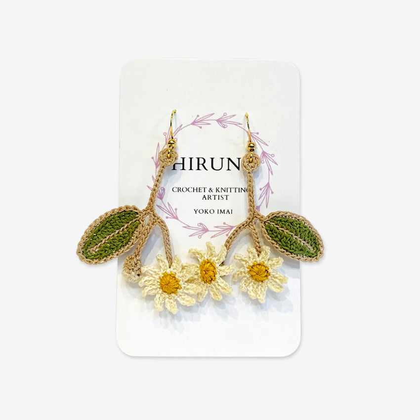 Crocheted Earrings | Mountain Daisy