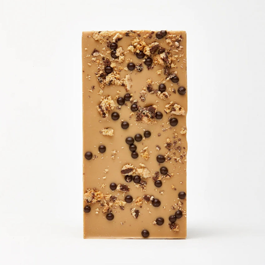 Choc Chip Cookie & Crispy Pearls Caramelised White Chocolate Bar