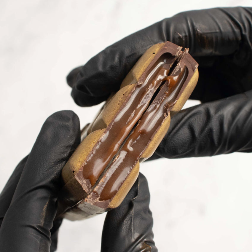 Gooey Salted Caramel Filled Chocolate Bar