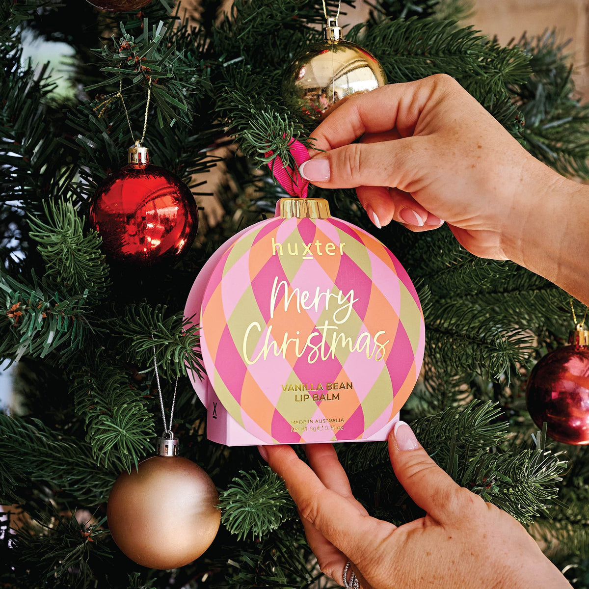 Adorned Xmas Lip Balm Bauble | Vanilla Bean