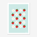 The Iko Iko Daisies and Strawberries Art Print