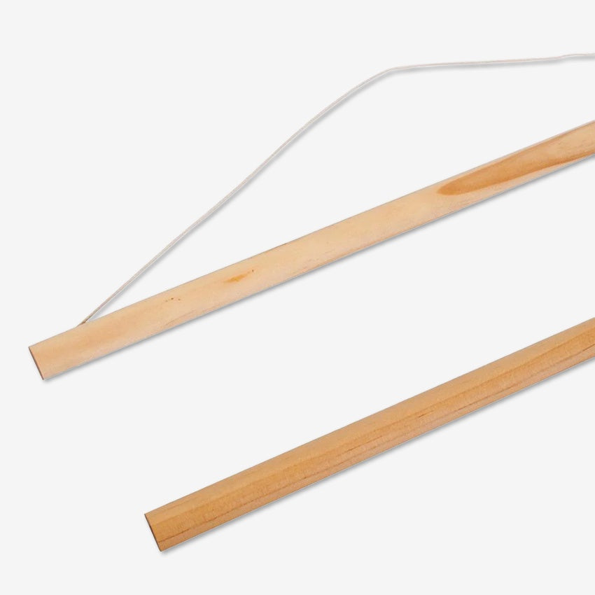 The Iko Iko 22cm Wooden Poster Hanger Kit 