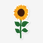 Iko Iko Sunflower Cut-Out Bookmark on a blank background