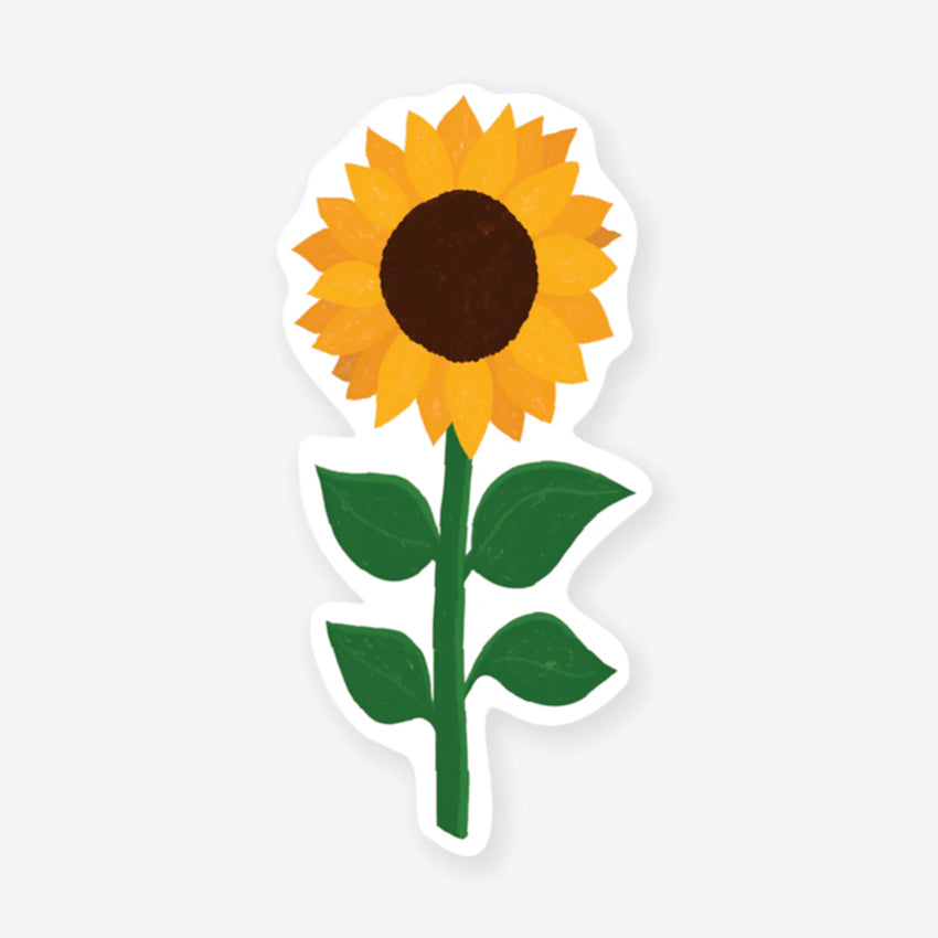 Iko Iko Sunflower Cut-Out Bookmark on a blank background