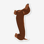 Iko Iko Sausage Dog Cut-Out Bookmark on a blank background