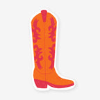 Iko Iko Cowboy Boot Cut-Out Bookmark on a blank background