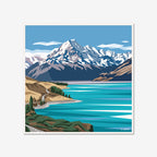 Mt Cook, Lake Pukaki 2 | Box Frame