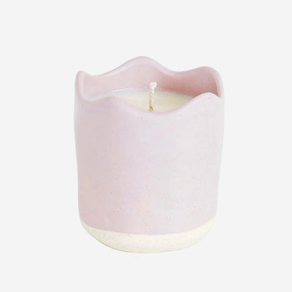 Ceramic Wavy Candle