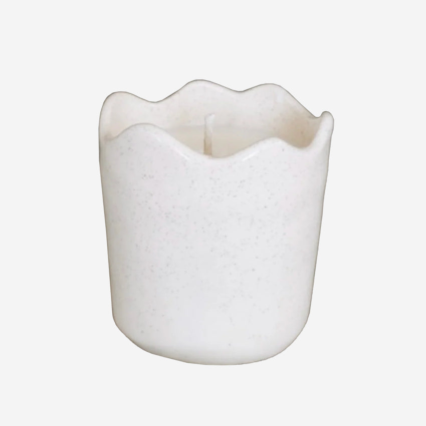 Ceramic Wavy Candle