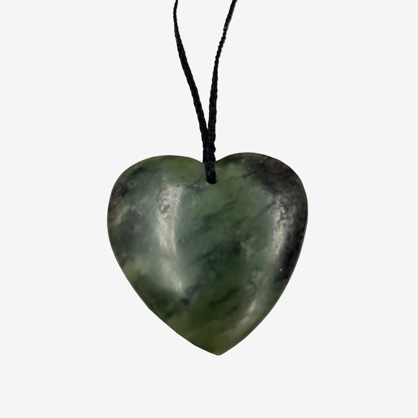 Pounamu Large Matt Heart  | 8