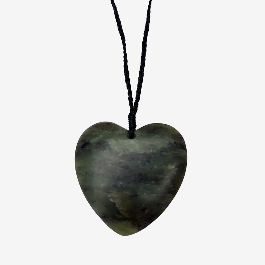 Pounamu Large Matt Heart | 9