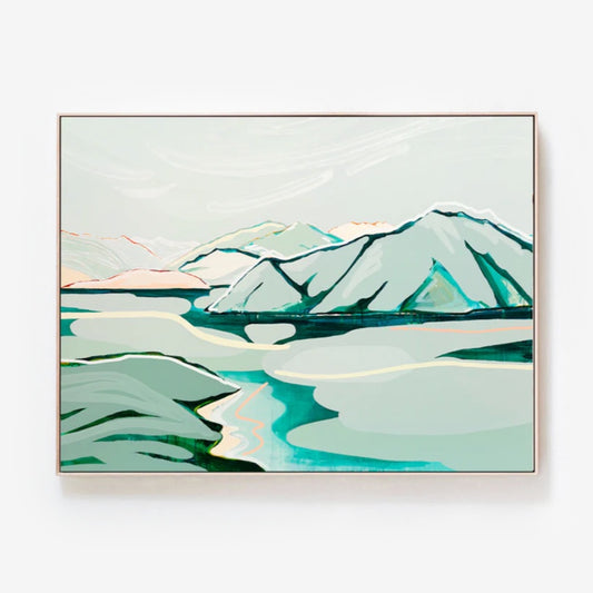 Jen Sievers A Change Of Pace Artwork on Canvas with Frame on a white background