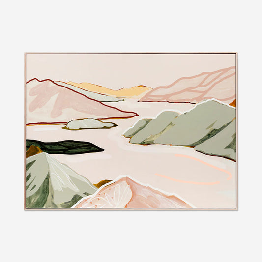 At The Peak | Framed Canvas Print