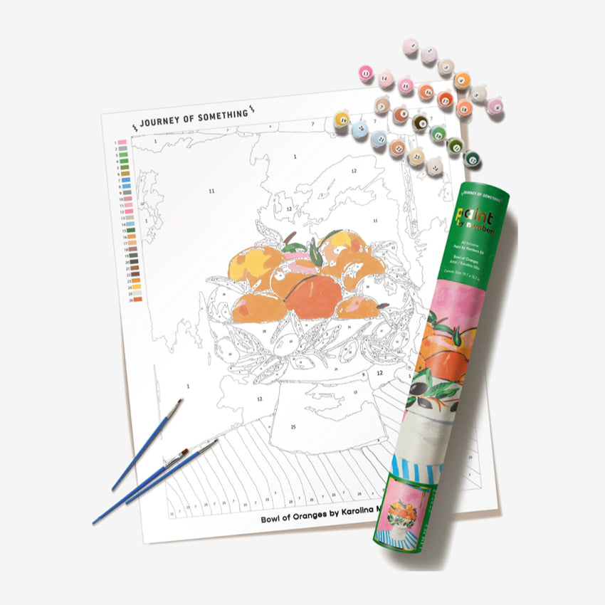 Paint by Numbers | Bowl of Oranges